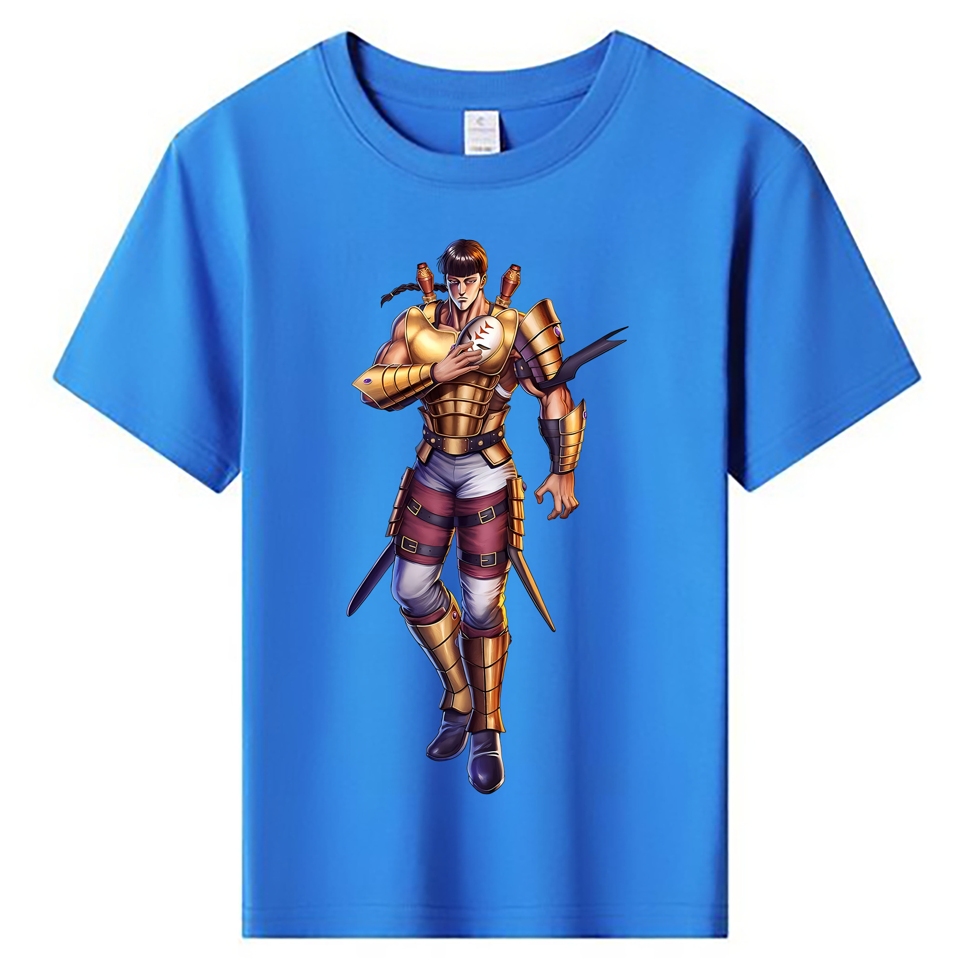 （画像用） 北斗の拳 Fist of the North Star 綿100％キッズTシャツ（フロントプリント）